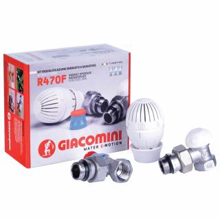 Set robinet termostat Giacomini R470F, 1 2