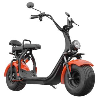 Scuter electric Harley, roti late, 25km h fara permis, 2 locuri, Acumualtor Litiu, Autonomie max 47km