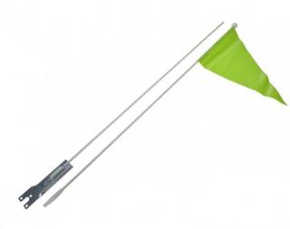 Steag moto siguranta vizibilitate (Verde)