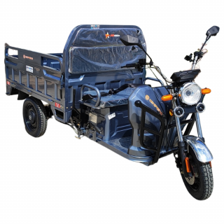 Triciclu electric transport marfa basculabil, Motor 2000W, Viteza 25km h, Baterii 45Amperi, Model AMR350 sau JP1000