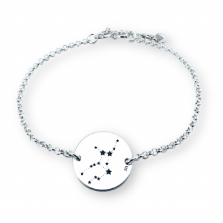 Bratara personalizata argint, Constelatii - Cadoul original pentru sora sau prietena ta