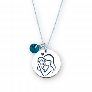 Colier argint personalizat pentru dama - A Mother s Love