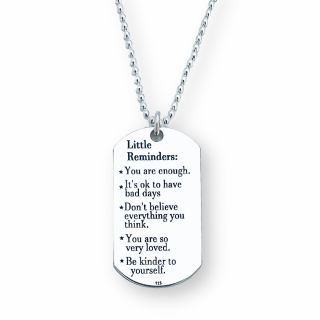 Colier argint placuta Army Personalizat - Little Reminders