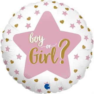 Balon Folie cu doua fete Boy or Girl, 46 cm