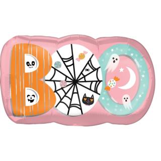 Balon Folie Halloween BOO, Multicolor - 81 x 48 cm