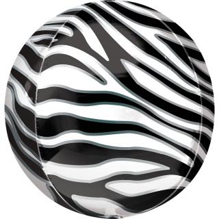 Balon Folie Orbz, Print Zebra - 41 cm