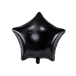 Balon Folie Stea, Negru - 48 cm