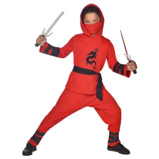 Costum Ninja Rosu, 10-12 ani