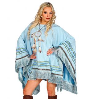 Costum Poncho Turcoaz