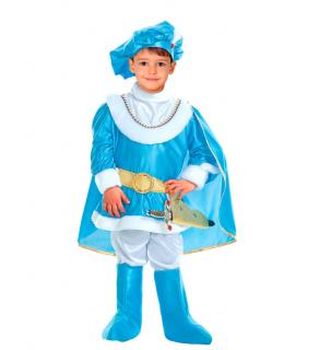 Costum Print Albastru