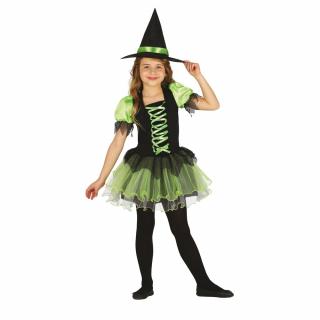 Costum Verde Vrajitoare, 5 - 6 ani, 110-115 cm