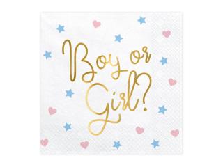 Set 20 Servetele Boy or Girl Gender Reveal