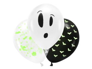 Set 3 Baloane Halloween Fosforescente - 27 cm