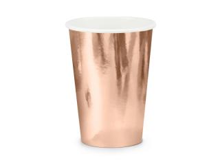 Set 6 Pahare Rose Gold, 220 ml