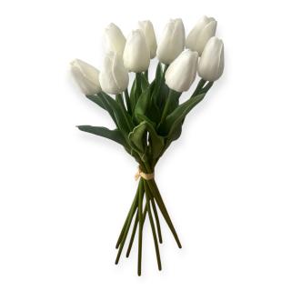 Buchet 10 fire lalele artificiale   De Lux