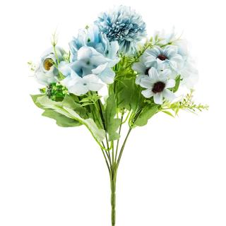 Buchet artificial cu mix de flori - 30 cm