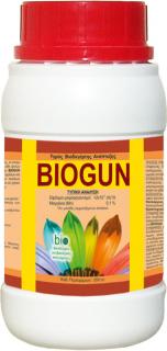 Biostimulator lichid de crestere pentru culturi ecologice BIOGUN - 250 ml, legume, pomi, cereale