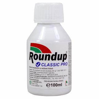 Erbicid total Roundup Classic Pro   EXTRA - 100 ml