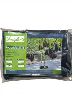 Folie mulcire neagra sol, 15   µ - 1 m X 50 m lungime