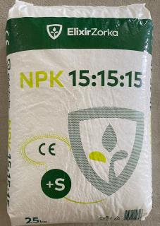 Ingrasamant NPK complex 15-15-15 + 8%SO3 + Zn - sac 25  kilograme