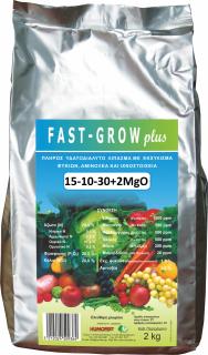 Ingrasamint Fast Grow plus 15-10-30+2% MgO+TE+Aminoacizi+ alge marine - punga 2 kg