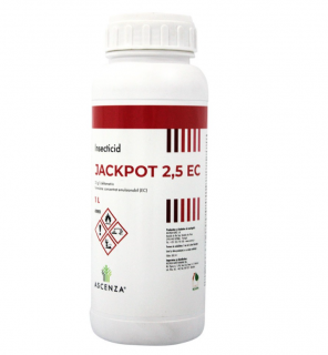 Insecticid JACKPOT 2.5 EC - 1 Litru, contact, legume, pomi, vita de vie