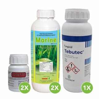 Pachet erbicid grau si orz pentru 2 hectare ( 2 x CORIDA 20 gr + 1 X TEBUTEC 1L + 2x MARINE 1L )