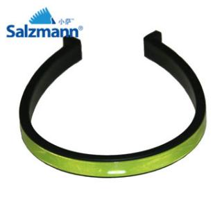 Accesorii Reflectorizante Salzmann 3M - Cleme, nylon flexibil, prindere peste pantalon, set 2buc, verde fosfor.