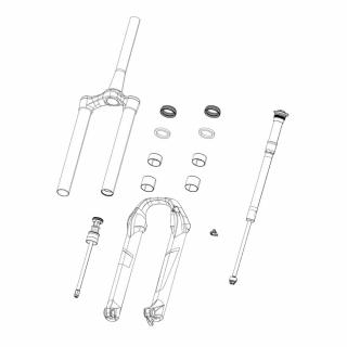 Cartus Compresie Furca RockShox Remote - Coil XC30 B3-B4 (2018-2020) Judy TK B1 (2021), 17 Mm Turnke