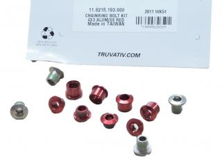 Chain Ring Bolt Kit Ss - Red