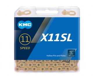 Lant Kmc X11 Sl Gold - 1 2 x 11 128 Inch, 11 Viteze, Auriu