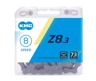 Lant KMC Z8.3 - 1 2 x 3 32 inch, 6-8 Viteze, Argintiu-Gri