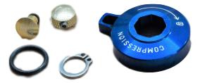 Motion Control Compression Knob Standard Alum W  Cir-Clip (Gate Cap, Ext Gate Knob)