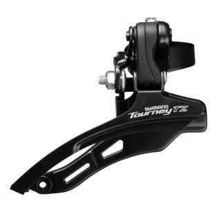 Schimbator Fata Shimano FD-TZ500-DS6 - 3 x 6 7 Viteze, Colier 31.8 mm, Negru