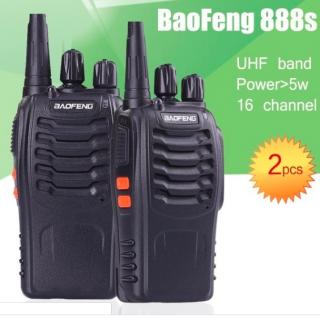 Set 2 buc Baofeng BF-888S UHF 400-470MHz 16CH PROGRAMABILE
