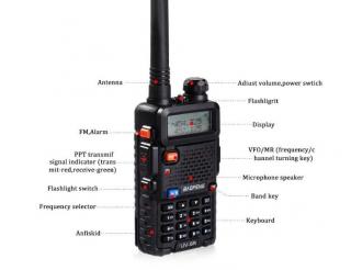 Statie Radio Walkie Talkie Baofeng UV-5R Dual Band Transceiver