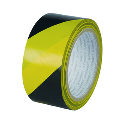 Banda adeziva 48mm x 20m, pentru avertizare, Q-Connect Safety Warning - negru galben