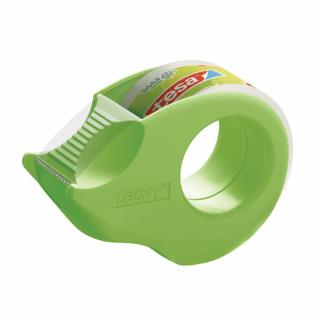 Banda adeziva Tesa transparenta, 19 mm x 10 m, cu Mini dispenser