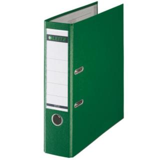 Biblioraft A4, plastifiat PP paper, margine metalica 80 mm, LEITZ 180 - verde