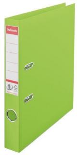 Biblioraft A4, plastifiat PP PP, margine metalica, 50 mm, ESSELTE No. 1 Power - verde vivida