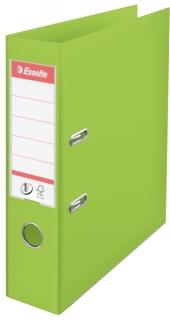 Biblioraft A4, plastifiat PP PP, margine metalica, 75 mm, ESSELTE No. 1 Power - verde vivida