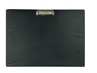 Clipboard simplu A3 - landscape, plastifiat PVC, ALCO - negru