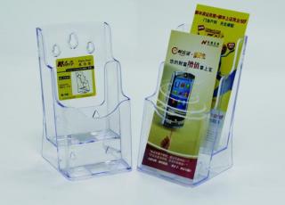 Display plastic pentru brosuri, de birou perete, 2 x 1 3A4, KEJEA - transparent