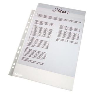 Folie protectie pentru documente,  46 microni, 100folii set, ESSELTE - transparent