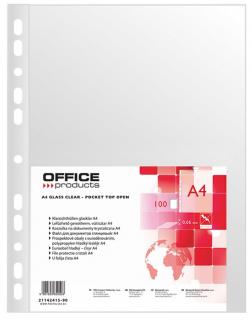 Folie protectie pentru documente A4, 50 microni, 100folii set, Office Products - cristal