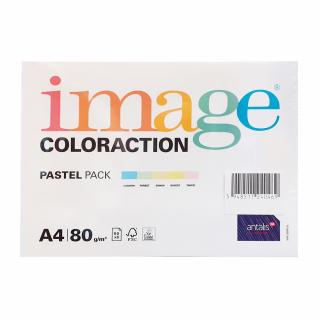 Hartie color Coloraction, A4, 80 g mp, 5 culori pastel x 50 coli, 250 coli top