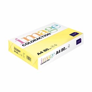 Hartie color Coloraction, A4, 80 g mp, galben pal-light yellow, 500 coli top