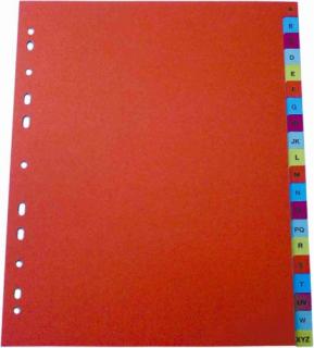 Index plastic color, numeric 1-31, A4, 125 microni, Optima