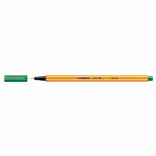 Liner Stabilo Point 88, varf fetru, 0.4 mm, verde