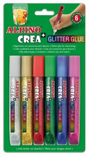 Lipici Glitter Classic, 6 buc blister, ALPINO Crea